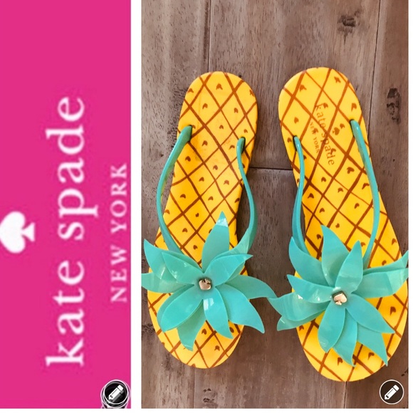 kate spade pineapple flip flops